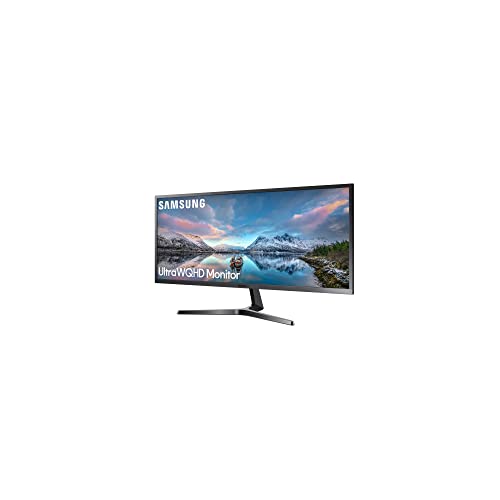 SAMSUNG 34" Class Ultrawide Monitor with 21:9 Wide Screen, LED WQHD(3,440 x 1,440) Display, 4ms Response, 75Hz, FreeSync, Display Port, HDMI, with MTC HDMI Cable