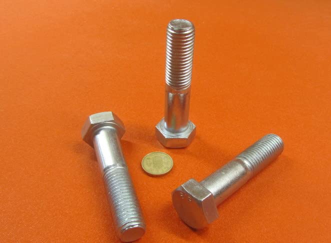 Class 8.8 Zinc Steel Bolts PT M20 x 2.5 mm x 90 mm Long, 3 Pcs