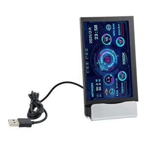 rengu computer cpu data monitor home 5 inch ips choose mini itx computer case monitor theme