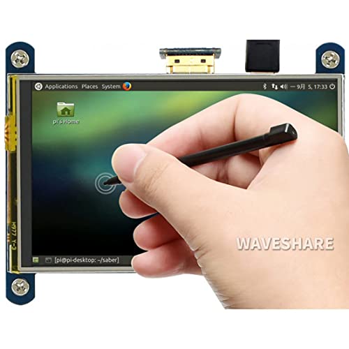 Coolwell Waveshare 4 Inch for Raspberry Pi Screen Touchscreen 480x800 IPS LCD Display Small HDMI Monitor for Raspberry Pi 4B+ 4B 3B+ 3B 2B+ Zero Windows 11 10 8.1 8 7