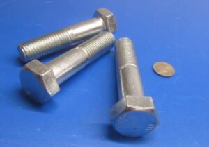 class 8.8 zinc steel bolts pt m20 x 2.5 mm x 90 mm long, 3 pcs