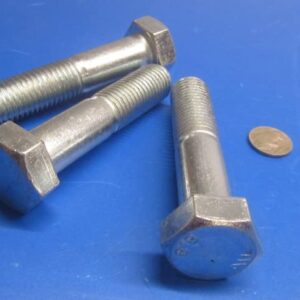 Class 8.8 Zinc Steel Bolts PT M20 x 2.5 mm x 90 mm Long, 3 Pcs