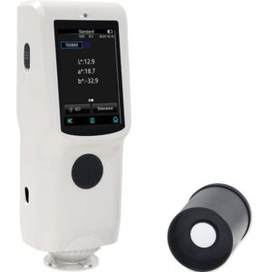 YFYIQI Portable Spectrocolorimeter Paint Ink Textile Printing Spectral Colorimeter Color Difference Analyzer with 8mm Aperture LED Light Source Wavelength Range 400 to 700nm Displayed Accuracy 0.1