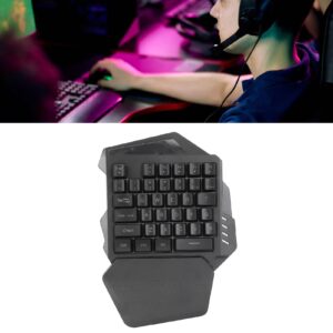 VBESTLIFE One Handed RGB Mechanical Gaming Keyboard, 2.4G Type C Professional Gaming Keypad with Recessed Keycap, 8RGB Lighting Modes, 35 Keys