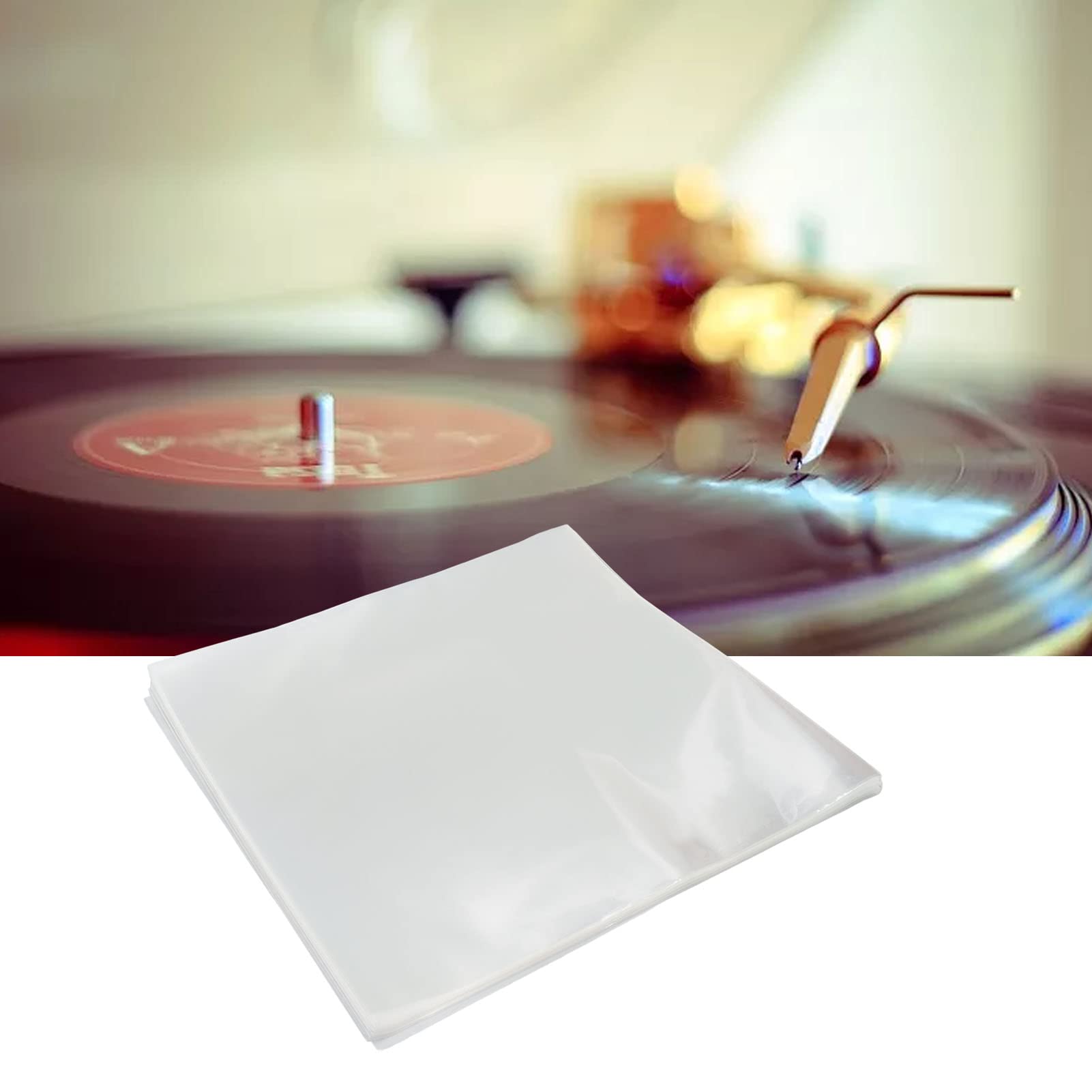 Resealable Vinyl Record Sleeves, Dust Free Vinyl Record Sleeves for Media Storage