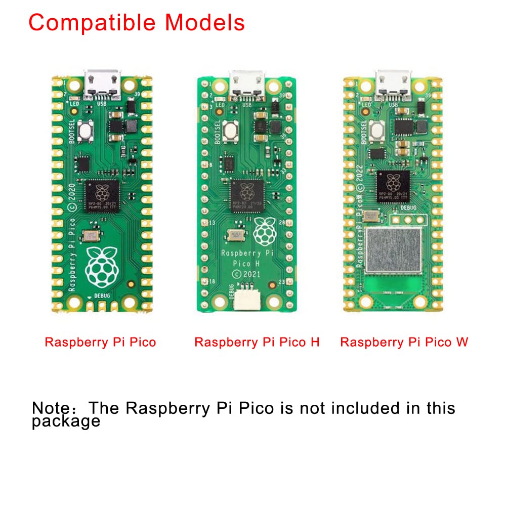 Treedix Compatible with Raspberry Pi Pico/Pico H/Pico W Breakout Board Terminal Block Shield with Pin Header