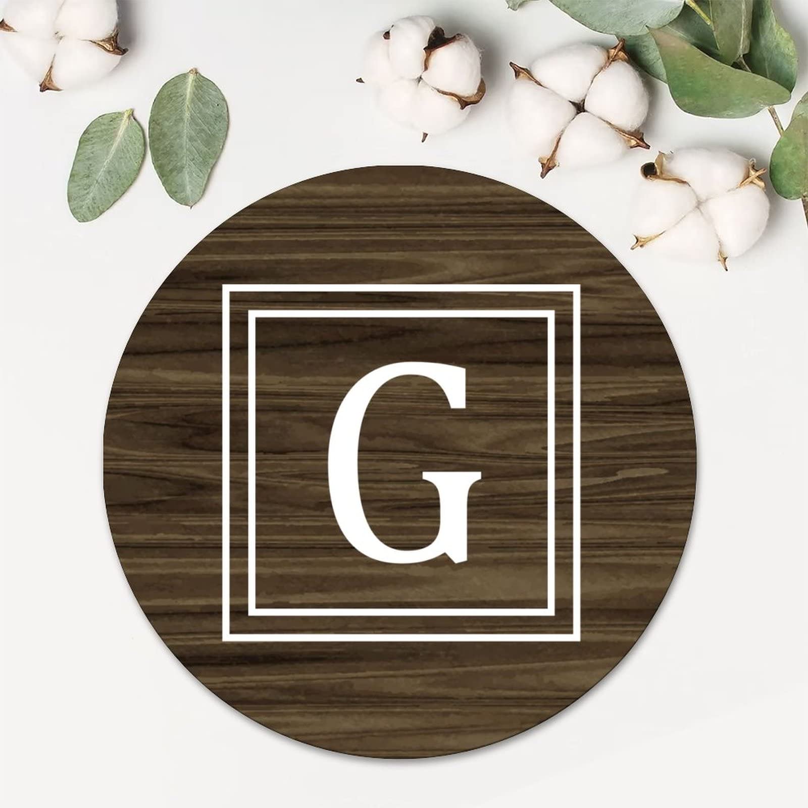 Round Label Stickers 1.5 Inch Alphabet Monogram Initial Letter G Label Stickers for Laptop Envelopes Seals Water Bottle Card Box Gift Bags Packaging Holiday Party Supplies,100 Pcs