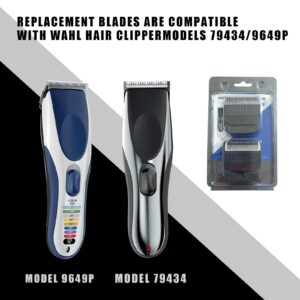 Professional Hair Clipper & Trimmer Detachable Replacement Blades,Compatible with Wahl 6275LP/9179/9590/9591/9639/96459649LP/9655/79434/79003/79005-Model 2167 Clipper/Trimmer,2 Pack