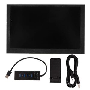 Mini Monitor, USB Type C Interface 3.5in Computer Screen High Resolution for Replacement (Black)