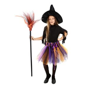 HANABASS 3pcs / Day Net Creative Plastic Halloween Yarn Witchy Broom Broomstick Favors Adults Decoration Wizard Home Wicked Kid Orange Party Accessories Supplies Ornament Childrens Room