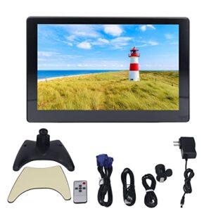 Display Screen, 10.1in Dual Speakers Touch Screen Monitor Adjustable Bracket HD Color 100-240V for Games (US Plug)