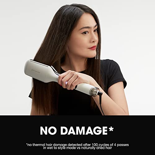 ghd Duet Style ― 2-in-1 Flat Iron Hair Straightener + Hair Dryer, Hot Air Styler to Transform Hair from Wet to Styled ― White