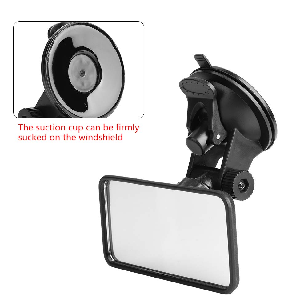 Baby Car Mirror, Adjustable Car Interior Baby Rear View Mirror Kids Monitor Glass for Safety Seat with Suction