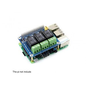 Coolwell Waveshare Raspberry Pi Relay HAT 3-CH Relay Board for Raspberry Pi Raspberry Pi 4B+ 4B 3B+ 3B 2B+ Zero W WH to Control High Voltage/high Current Devices