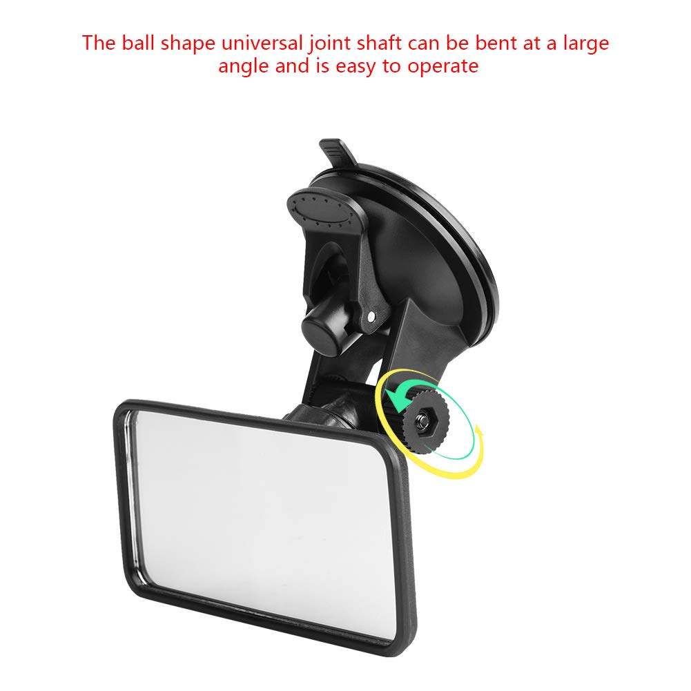 Baby Car Mirror, Adjustable Car Interior Baby Rear View Mirror Kids Monitor Glass for Safety Seat with Suction