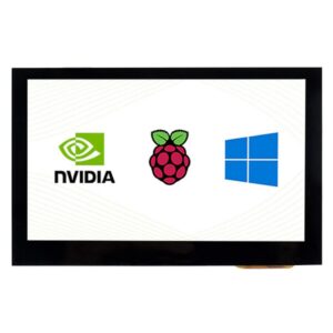 coolwell waveshare 4.3 inch hdmi display raspberry pi screen touchscreen 800×480 capacitive lcd monitor for raspberry pi 4b+ 4b 3b+ 3b 2b+ zero w jetson nano windows 11 10 8.1 8 7