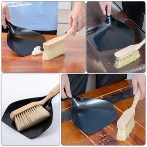 Kichvoe 1 Set Desktop Broom Kitchen Dustpan Broom Dustpan Mini Dustpan Small Broom and Dustpan Broom with Dustpan Feed Shovel Portable Mini Broom and Dustpan Household Pet Broom