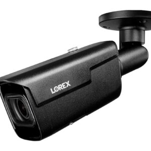 Lorex LNB9282B 4K (8MP) Motorized Varifocal Smart IP Black Security Camera with 4X Optical Zoom and Real-Time 30FPS Recording, 150ft Night Vision, IP67, Black, Camera Only (M. Refurbished)