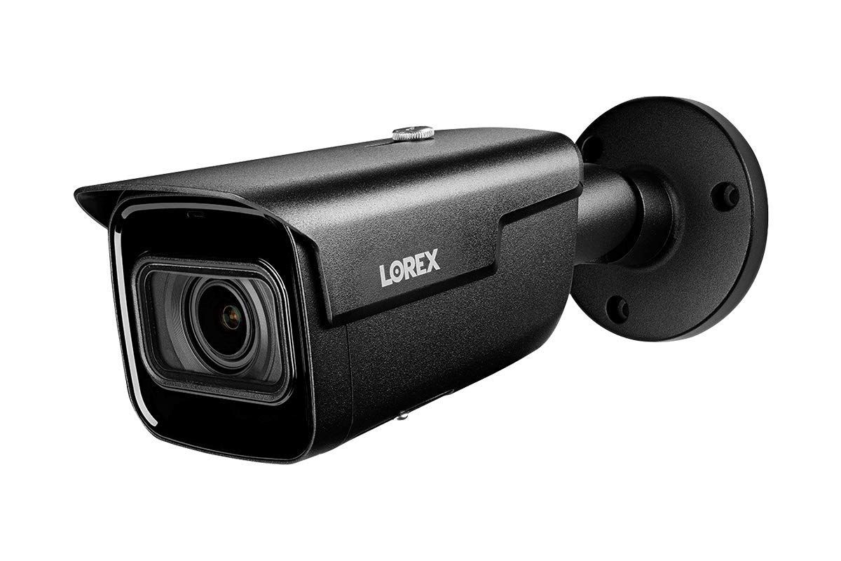 Lorex LNB9282B 4K (8MP) Motorized Varifocal Smart IP Black Security Camera with 4X Optical Zoom and Real-Time 30FPS Recording, 150ft Night Vision, IP67, Black, Camera Only (M. Refurbished)