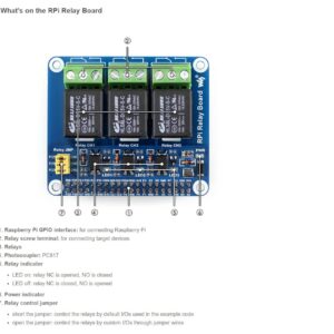 Coolwell Waveshare Raspberry Pi Relay HAT 3-CH Relay Board for Raspberry Pi Raspberry Pi 4B+ 4B 3B+ 3B 2B+ Zero W WH to Control High Voltage/high Current Devices