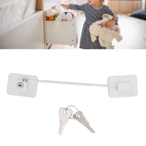 Refrigerator Lock Childproof Freezer Lock Child Safety Cabinet Drawer Lock with 2 Keys