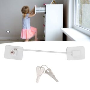 Refrigerator Lock Childproof Freezer Lock Child Safety Cabinet Drawer Lock with 2 Keys