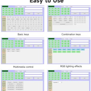6 Key 2 Knob Macro Keyboard Programmable Wired/Bluetooth /2.4G Receiver 400mAh One Handed Gaming Keyboard With Software Macro Keyboard with macro Keys ,Hot-Swap Switch RGB For Photoshop,Gaming