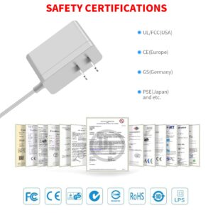 MEROM 24V AC Adapter Compatible with Philips SmartSleep Wake-up Light HF3520/60 HF3521 HF3510 HF3531 HF3550 Somneo HF3650 HF3651 HF3670 12W S018QC2400050 HF12 HF20 18W HF3419 HF24 24W Power Charger