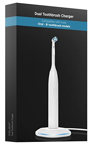 Galvanox Electric Toothbrush Replacement Charger for Braun Oral-B Electric Toothbrushes, Waterproof Inductive Base for Model 3757 - Portable Travel w/Built-in USB Power Cord (LED Charging Indicator)