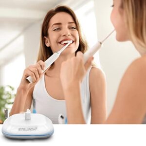 Galvanox Electric Toothbrush Replacement Charger for Braun Oral-B Electric Toothbrushes, Waterproof Inductive Base for Model 3757 - Portable Travel w/Built-in USB Power Cord (LED Charging Indicator)