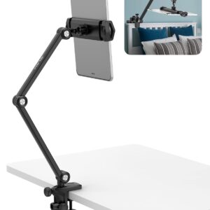 ULANZI Select Tablet Holder Desk Stand - HP006 Aluminum Tablet Mount for Bed Flexible Arm Multi-Angle 360° Rotation 2 Positioning Holes for 4.7''- 13'' Tablet