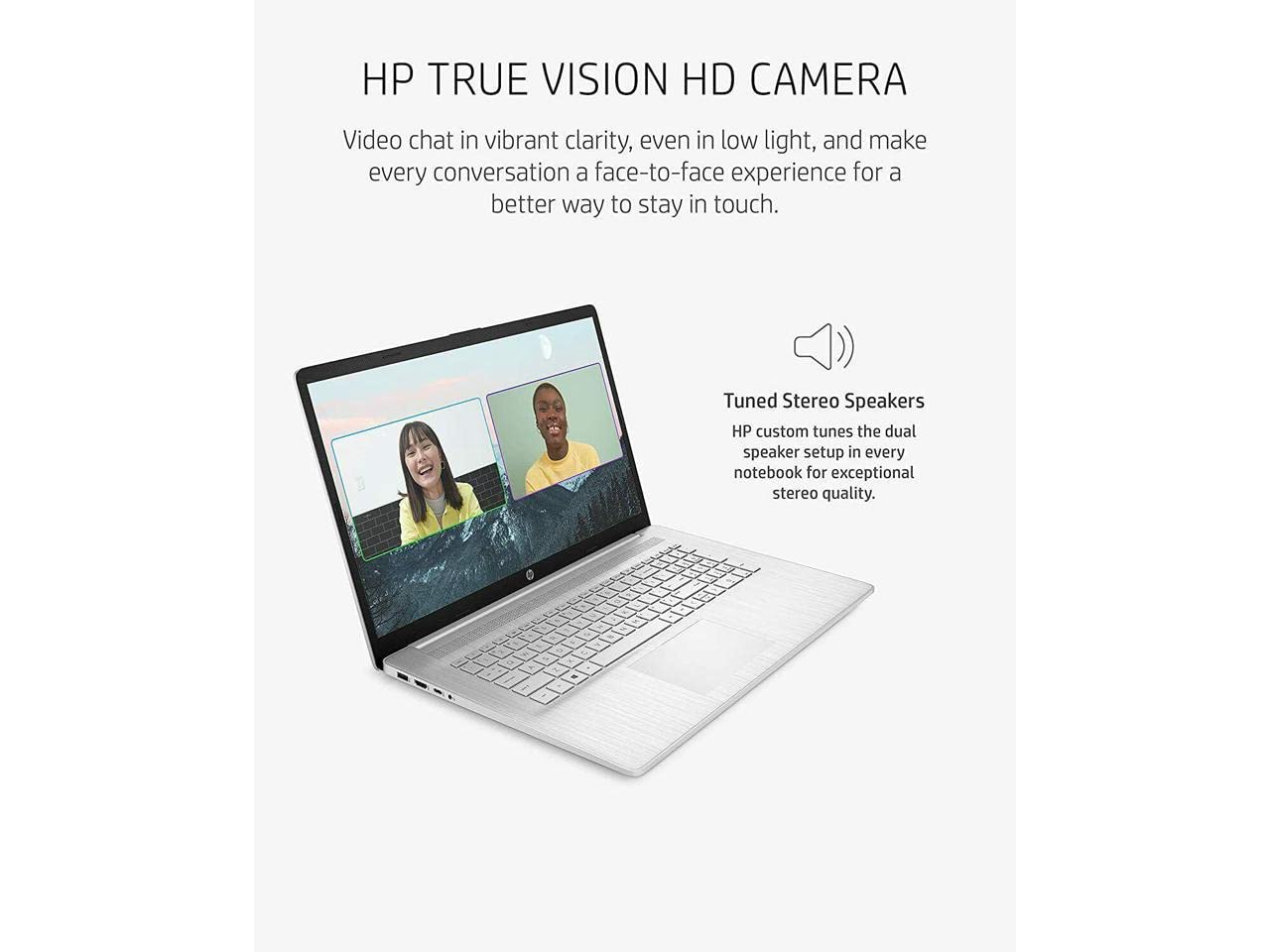 HP 17.3 inch Home and Business Laptop | Intel Core i5-1135G7 | 1920x1080 IPS Display (Full-HD) | Backlit Keyboard | 8GB Memory 512GB SSD Storage | Win10 Pro | Natural Silver