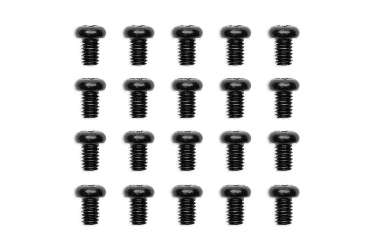 EKWB EK-Loop Phillips Head Screw Set, M4x6mm, Black, 20 Pack