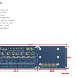 Coowell Raspberry Pi 8 Channel Relay Module HAT for Raspberry Pi 4B+ 4B 3B+ 3B 2B+ Zero W WH Jetson Nano Help The Pi to Control Home Appliances