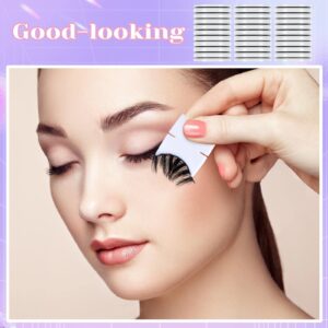 60 Pieces Self Adhesive Lashes Strips for Fake Eyelashes, Reusable False Lashes, No Glue or Eyeliner Needed, Suitable for Most Strip False Eyelashes