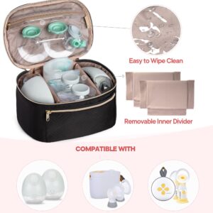 Fasrom Wearable Breast Pump Carrying Case Bundle with Breast Milk Cooler Travel with Ice Pack Fits 6 Tall Baby Bottle Up to 9 Ounce