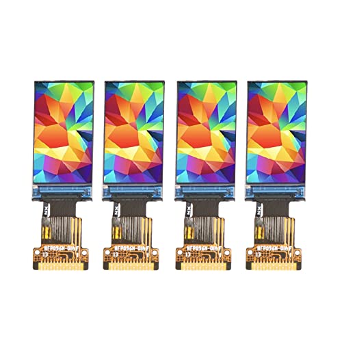 IPS Display Screen, 0.96in TFT Screen 80x160 Resolution ST7735S Drive Welding Installation 4PCS with SPI Interface for STM32 Controller Board