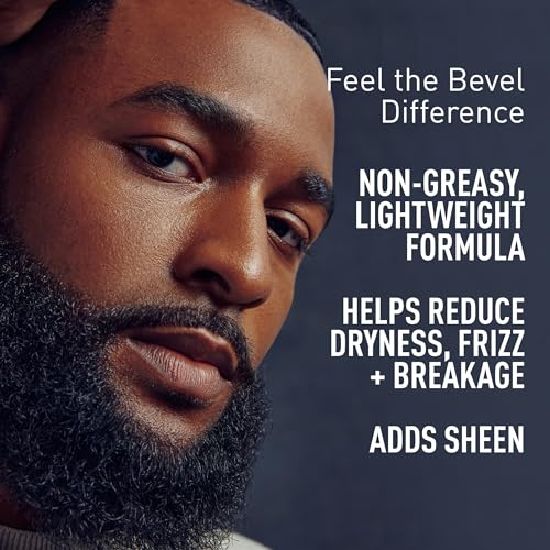 Bevel Beard Oil for Men - Moisturizing Beard Oil with Jojoba Oil and Argan Oil, Adds Shine and Helps Prevent Dryness, Frizz and Breakage, 1 Oz