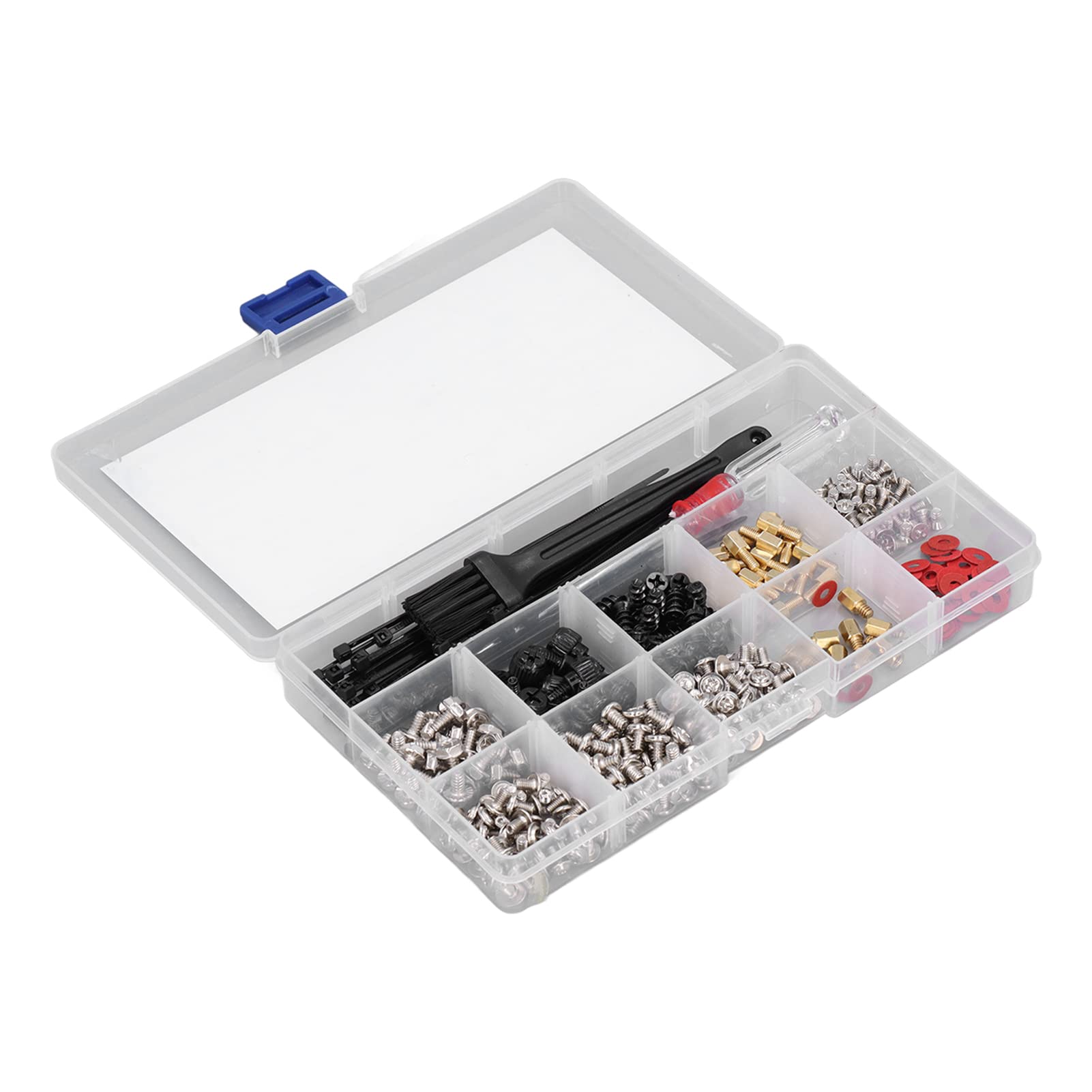 366 Pcs Computer Screw Set Screw Combination Kit Computer Screw Set Motherboard Standoffs Screw Kit with Screwdriver Brush