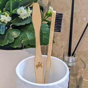 Azeeda 'Stitched Cowboy' Bamboo Toothbrush (TF00017307)