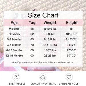 fioukiay Preemie Baby Girl Valentine's Day Skirt Sets Infant Love Heart Top Valentine's Day Dress Clothes Outfits (Pink, Preemie)