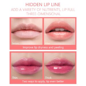 Marine Forest Hydrating Lip Glow Oil, Plumping Lip Gloss Transparent Lip Oil Tinted for Lip Care and Dry Lips, Non Sticky, Shiny and Moisturizing (02)