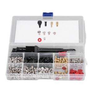 366 Pcs Computer Screw Set Screw Combination Kit Computer Screw Set Motherboard Standoffs Screw Kit with Screwdriver Brush