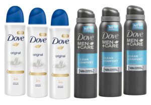 dove deodorant (pack of 6) 5.07 oz