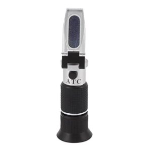 brix refractometer, high accuracy 0‑32 brix 0‑140 fruit wine 0‑27 baume scale display concentration meter ideal for honey, maple syrup, and molasses