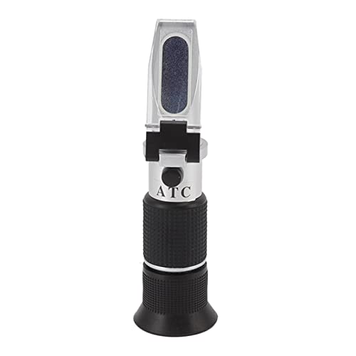 Brix Refractometer, High Accuracy 0‑32 Brix 0‑140 Fruit Wine 0‑27 Baume Scale Display Concentration Meter Ideal for Honey, Maple Syrup, and Molasses