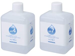 horiba 100-4/100-7 ph calibration buffer solution kit (ph 4, ph 7), 17 oz. each