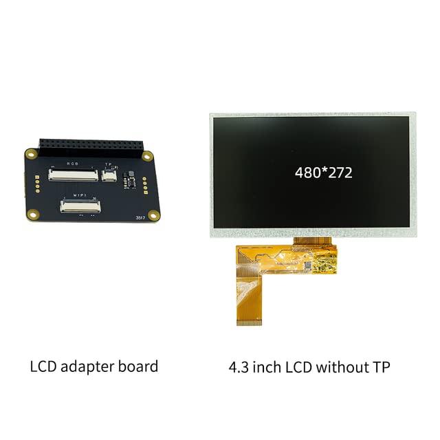 youyeetoo 4.3 inches Screen for RV Dock Allwinner D1 Development Board (only Screen and Adapter Board)