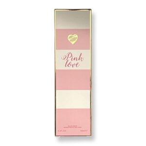 United Scents Pink Love Eau de Parfum for Women | 3.4 Fl Oz Enthralling Raspberry Orange Bergamot and Vanilla Notes | Light Fragrance for Everyday Use