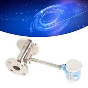 Intelligent Flowmeter, Water Flowing Meter Multifunctional Aluminum Alloy Silver Blue High Accuracy 24V for Measuring